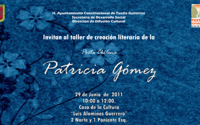 Presentación de la obra literaria “El libro” de la poeta chilena Patricia Gómez