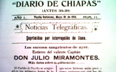 Los primeros Diarios Chiapanecos