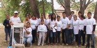 Participan jóvenes de Chicomuselo en campaña de limpieza