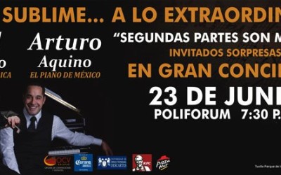 Raúl Di Blasio y Arturo Aquino en concierto