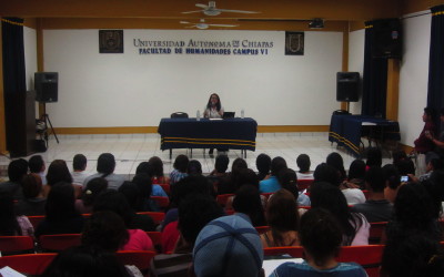 Conferencia de Aleida Calleja en la UNACH