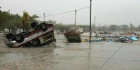 Afectaciones en Chiapas causadas por tormenta tropical Bárbara