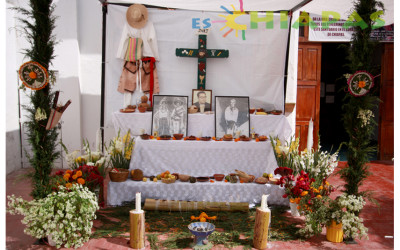 Altar zoque en día de muertos