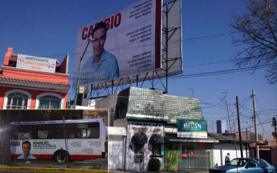 Manuel Velasco se publicita en la Ciudad de México pero lo reprueban en su Estado