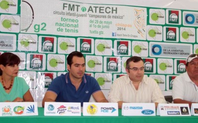 Presentan Torneo Nacional de Tenis G2 Chiapas 2014