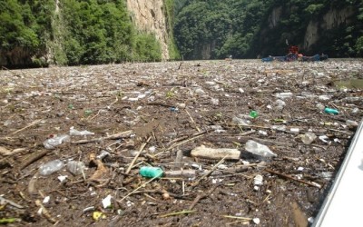 Desemboca basura de 16 a 26 municipios chiapanecos en el Grijalva