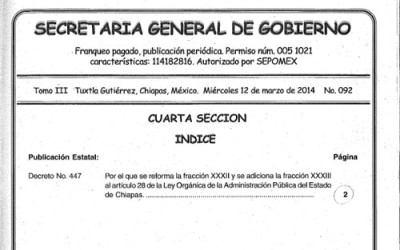Periódico oficial de Chiapas caro e inaccesible