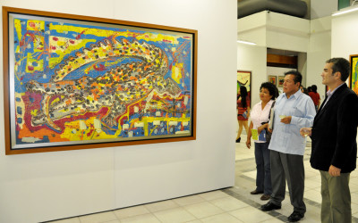Inauguran la exposición “La alegría de vivir”, de Rafael Galdámez