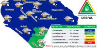 Chiapas en alerta verde por las lluvias