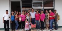 Toño Figueroa entrega apoyo a  Jardín de Niñas y Niños en Chicomuselo