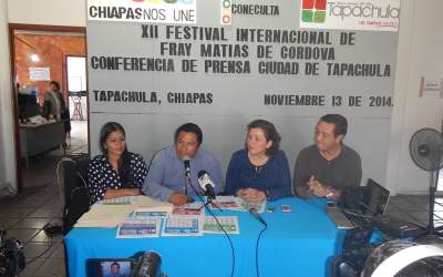 Tapachula listo para recibir el 12º Festival Internacional Fray Matías de Córdova 2014