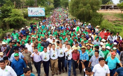 Miles demuestran la fuerza del Proyecto Verde en Chicomuselo
