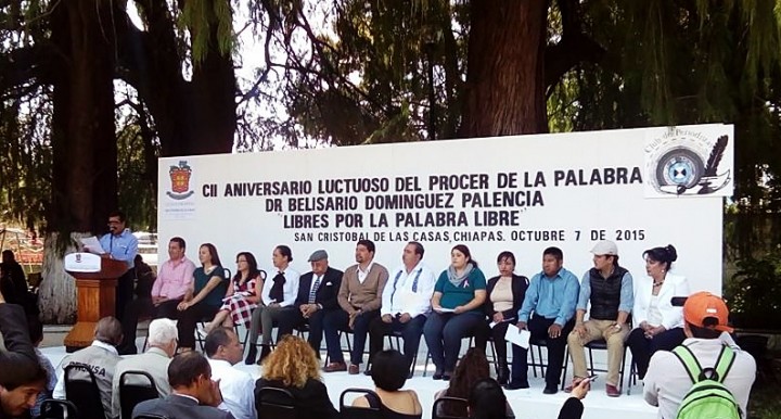 Celebran Aniversario luctuoso Dr. Belisario Domínguez y Día Estatal de la Libertad de Prensa