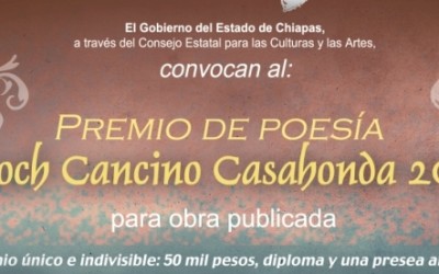 Convocan al Premio de Poesía “Enoch Cancino Casahonda 2011” para Obra Publicada