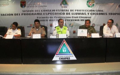 Chiapas preparado para recibir la Temporada de Lluvias y Ciclones Tropicales 2014