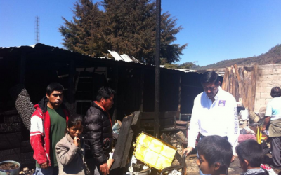 Mover a Chiapas  lleva ayuda humanitaria a  99 afectados por incendio en San Cristóbal